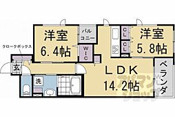 Do・Dream杉屋町 2LDKの間取図画像