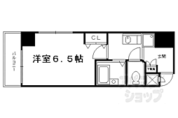 プレサンス京都烏丸御池 1Kの間取図画像