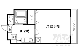 メゾン・ヴィナーシャ 1Kの間取図画像