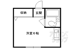 ハイツ泉涌寺 ワンルームの間取図画像