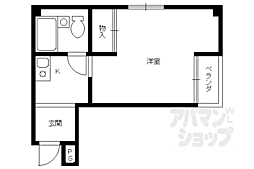 やまやすビル 1Kの間取図画像