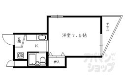 パンプキンハウス ワンルームの間取図画像