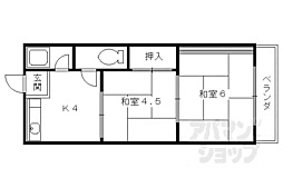 かなめの館 2Kの間取図画像