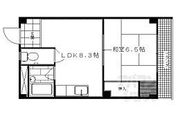 ラ・クラシカル 3階1LDKの間取り