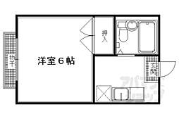 青葉ハイツ 3階1Kの間取り