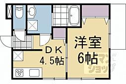 スパイラルII 3階1DKの間取り