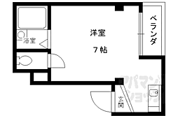 パレスオブタクティクス ワンルームの間取図画像