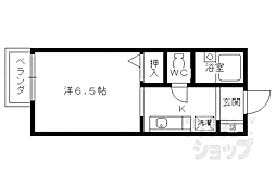 ケイアイ常盤 2階1Kの間取り