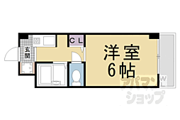 メゾンプリマベーラ 2階1Kの間取り