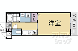 ＣＲＥＳＴ　ＴＡＰＰ京都丹波口II 502 5階1Kの間取り