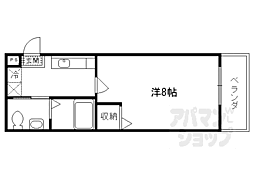 JR東海道・山陽本線 京都駅 徒歩18分の賃貸マンション 4階1Kの間取り