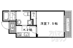 サイト京都西院 1階1Kの間取り