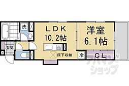 Ｄ−ＲＯＯＭ壬生森町 203 2階1LDKの間取り