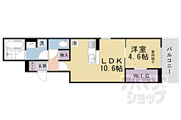 阪急京都本線 桂駅 徒歩9分の賃貸アパート 2階1LDKの間取り