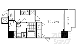 サムティ京都二条 2階1Kの間取り