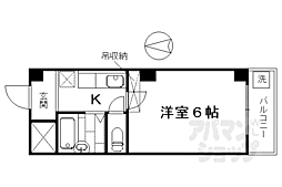 JR東海道・山陽本線 京都駅 徒歩5分の賃貸マンション 1階1Kの間取り