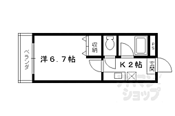 カームハウス 3階1Kの間取り