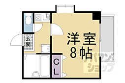 ＰＡＬＡＣＥ　ＦＩＲＳＴ　Ｑ 202 2階1Kの間取り