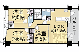 グラン・シティオ西京極 3LDKの間取図画像