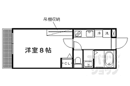 阪急京都本線 大宮駅 徒歩7分の賃貸マンション 1階1Kの間取り