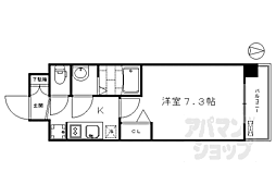JR東海道・山陽本線 京都駅 徒歩14分の賃貸マンション 3階1Kの間取り