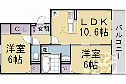 D-ROOM瀬戸川 2LDKの間取図画像