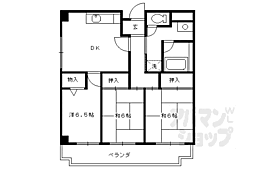 コープミール花園 2階3LDKの間取り