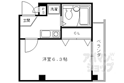 ネオ・ボナール華 1Kの間取図画像