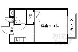コートホーム21 1Kの間取図画像