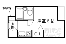 ウエストワンビル(株)今井建設本社ビル ワンルームの間取図画像