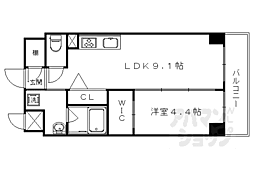 シャーメゾンJJ9 1LDKの間取図画像
