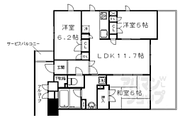 ル・パルトネール西京極 3階