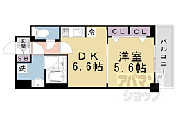 ベラジオ雅び京都西院 1DKの間取図画像