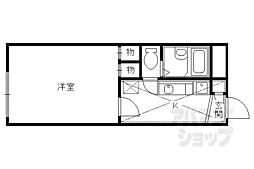 バッハロン 1Kの間取図画像