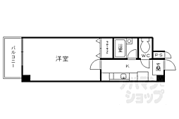 レ・タン・ドゥ・ラ・メールCK4 1Kの間取図画像