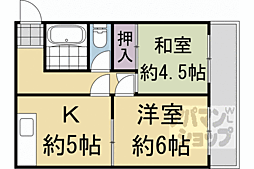 リベール 2DKの間取図画像