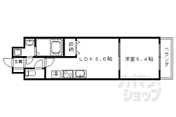 エスペランス中井2 1LDKの間取図画像