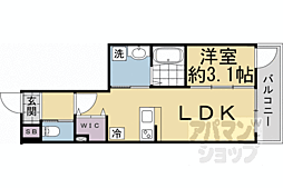 ARCOBALENO KYOTO NISHIKYOGOKU 1LDKの間取図画像