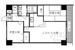 ソレイユM.H.N 2LDKの間取図画像