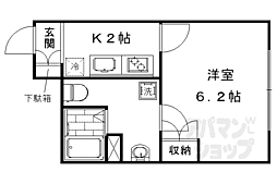 GRACEALLEYSAIIN 1Kの間取図画像