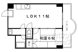 りきゅうハイツ 1LDKの間取図画像
