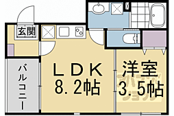 ザ ウズマサ 1LDKの間取図画像