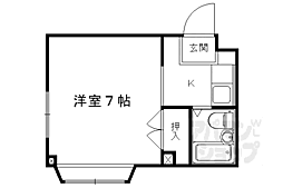 アーバンライフ1号館 1Kの間取図画像