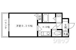 RESIDIA京都駅前 1Kの間取図画像
