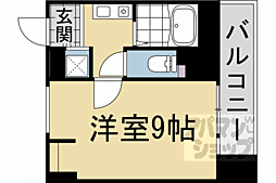 ジョイテル西院 1Kの間取図画像
