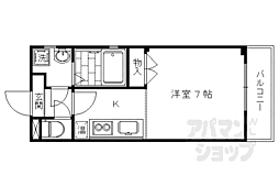 メゾン・くるまざき 1Kの間取図画像