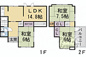 京都市北区西賀茂今原町 2階建 築46年のイメージ