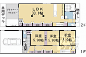 京都市北区紫竹上竹殿町 2階建 新築のイメージ