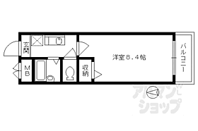 京都府京都市中京区聚楽廻南町（賃貸マンション1K・4階・22.38㎡） その2