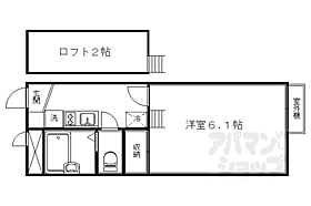 レオパレス御所西 204 ｜ 京都府京都市上京区油小路下立売上近衛町（賃貸アパート1K・2階・19.87㎡） その2